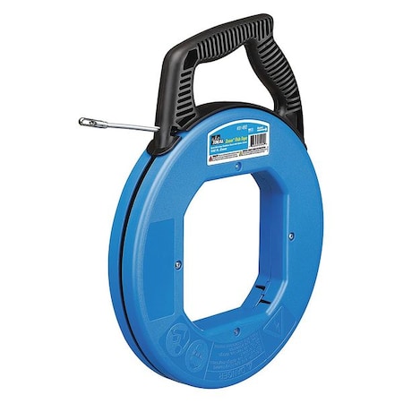 Fish Tape, 3/16In x 100ft, Stainless Steel