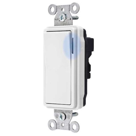 Wall Switch, Rocker, 15 A, White