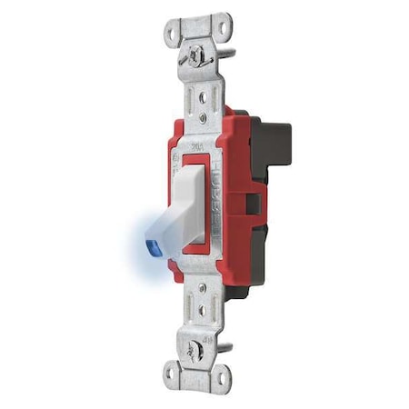 Wall Switch, Toggle, 20 A, White