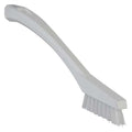1/2 in W Detail Brush, Stiff, 5 1/2 in L Handle, 2 in L Brush, White, Plastic, 8 in L Overall