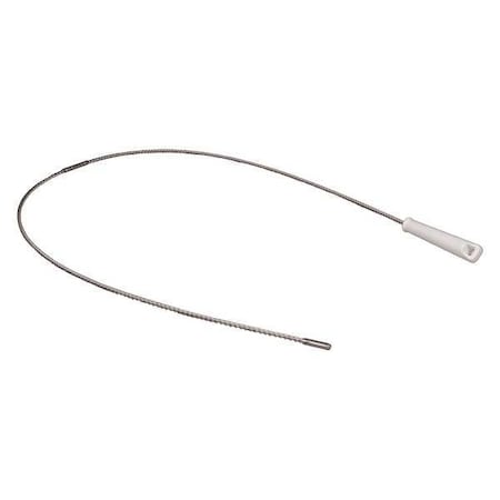 Pipe and Tube Brush Handle, 1 in Dia, Stainless Steel; Polypropylene