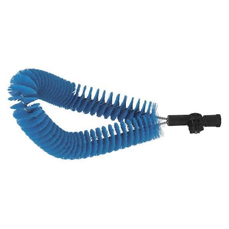 7 1/2 in W Clean In Place Brush, Medium, 4 1/2 in L Handle, 20 in L Brush, Blue, Polypropylene