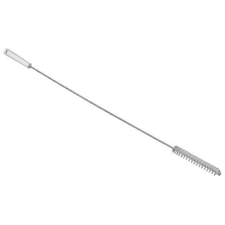 Tube and Valve Brush, Medium, 5 1/4 in L Handle, 6 1/4 in L Brush, White, Polypropylene