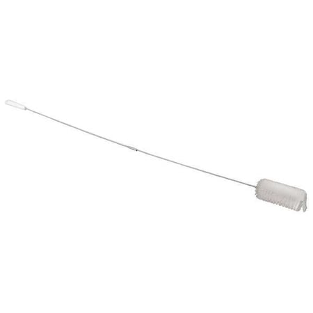 2 3/4 in W Tube and Valve Brush, Medium, 5 1/4 in L Handle, 6 1/4 in L Brush, White, Polypropylene