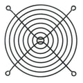 Cmpct Axial Fan Grd, For Fan Sz 4-11/16"