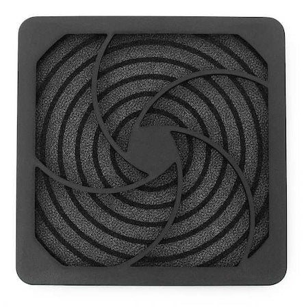 4-7/8 in H x 4-7/8 in W Compact Axial Fan Filter and Guard Assembly, 7/16 in D, 45 PPI Rating
