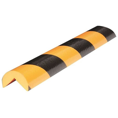 Corner Guard, Black/Yellow, 1-5/8"W X 39-1/2"H