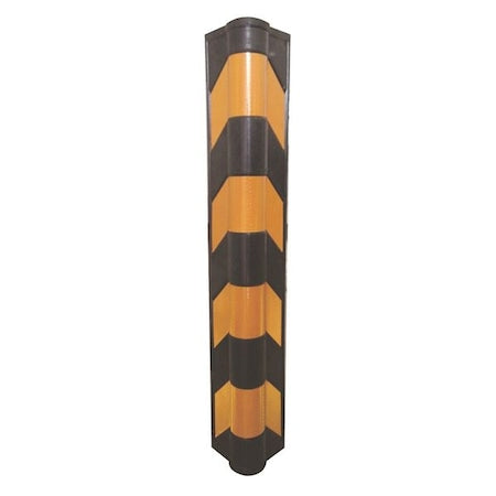 Corner Guard, Black/Yellow, 4-3/4"W X 31-1/2"H