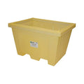 Storage Tote 16.58 cu ft Volume Cap., 44 1/2 in L, 35 in W, 30 3/8 in H, Plastic, Yellow