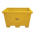 Storage Tote 30.06 cu ft Volume Cap., 51 in L, 46 1/2 in W, 33 in H, Plastic, Yellow