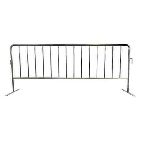 Crowd Control Barrier, Silver, No Legend, Zinc Plated
