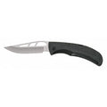 Folding Knife, Drop Point, 3-1/2In, Black