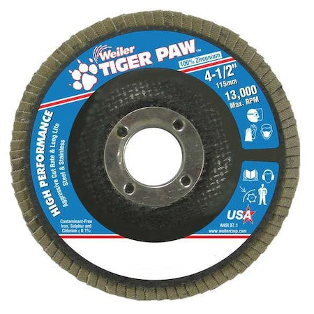Abrasive Flap Disc, Med., 4-1/2 in.