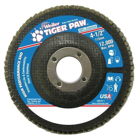 Abrasive Flap Disc, Med., 4-1/2 in.
