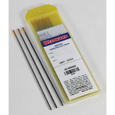 Welding Electrode 1/8" Dia., AWS A5.12, Type TE15L, PK10
