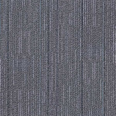 Carpet Tile, 19-11/16in. L, Gray, PK20