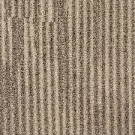 Carpet Tile, 19-11/16in. L, Beige, PK20
