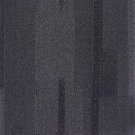 Carpet Tile, 19-11/16in. L, Charcoal, PK20