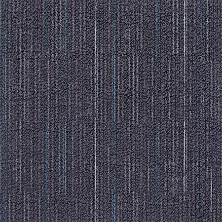 Carpet Tile, 19-11/16in. L, Charcoal, PK20