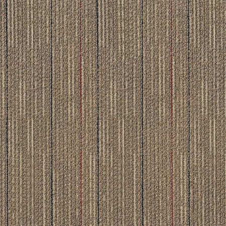 Carpet Tile, 19-11/16in. L, Brown, PK20