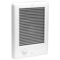 Compact Electric Wall Mount Heater, 12 in H Grille, Recessed, 1000W, 120V AC, 1-Phase, White