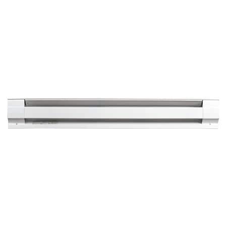 30" Electric Baseboard Heater, White, 375/500W, 208/240V