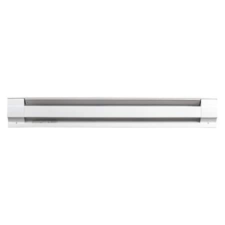 48" Electric Baseboard Heater, White, 1000W, 120V