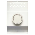 Electric Baseboard Heater Thermostat, 2 Poles, White, Powder Coated White Paint, 120/208/240V