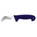 Knife, Hawkbill Blade, Carbon Steel 3 in L Blade, Fiberglass Handle, Rubber Grip, 9 in Tool L