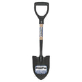 Round Point Shovel, 16 ga Not Applicable Blade, Steel Blade, Forward Turn Step, 12 in L Natural