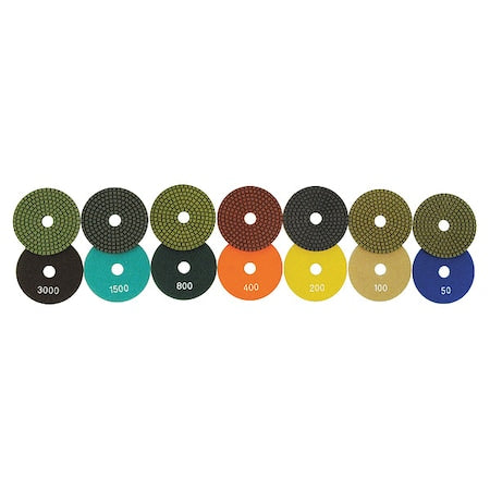 Polishing Pad, 4 in. Dia., 3000 Grit