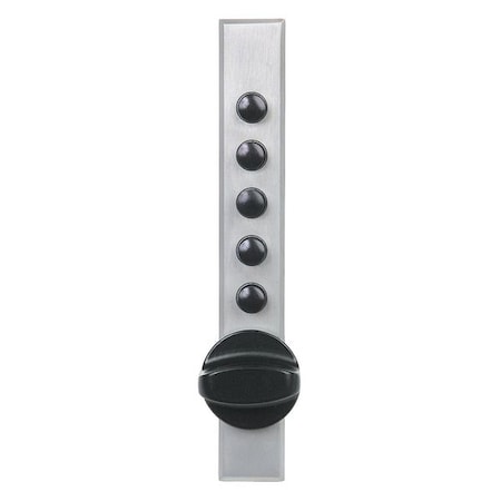 Cabinet Lock, Spring Latch, Satin Chrome