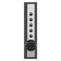 Cabinet Lock, Spring Latch, Satin Chrome