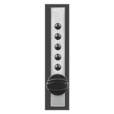 Cabinet Lock, Spring Latch, Satin Chrome