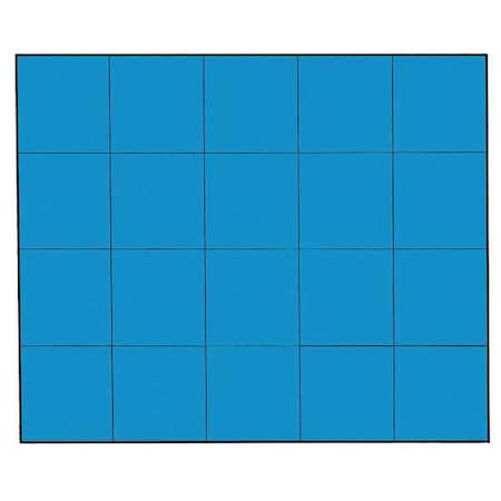 Magnetic Squares, 3/4 In. W, Blue, PK20