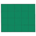 Magnetic Squares, 3/4 In. W, Green, PK20