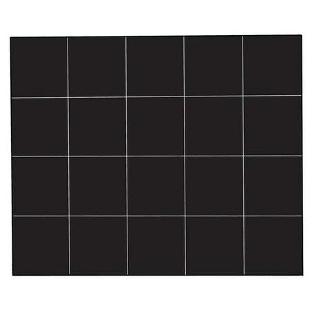 Magnetic Squares, 3/4 In. W, Black, PK20