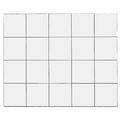 Magnetic Squares, 3/4 In. W, White, PK20