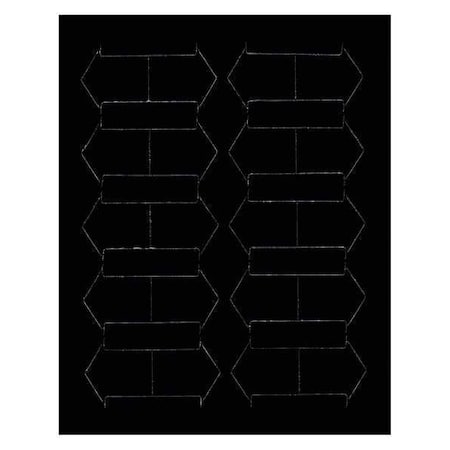 Magnetic Arrows, 3/4 In. W, Black, PK20