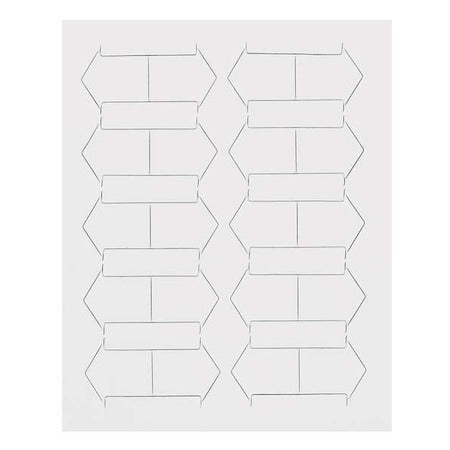 Magnetic Arrows, 3/4 In. W, White, PK20