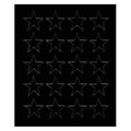 Magnetic Stars, 3/4 In. W, Black, PK20