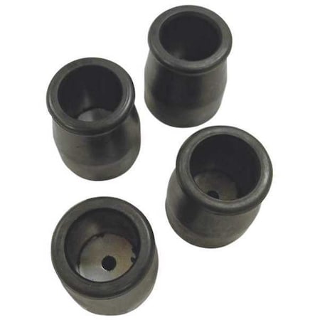 Crutch Tips, 1 In., PK4
