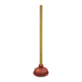 Plunger, Wood and Rubber, Fit Most Toilets