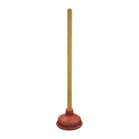 Plunger, Wood and Rubber, Fit Most Toilets