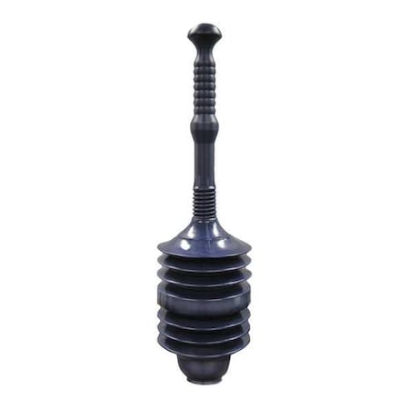Plunger, Plastic, Fits Most Toilets
