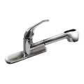 Straight Kitchen Faucet, Manual, Single Hole Only Mount, 1 Hole