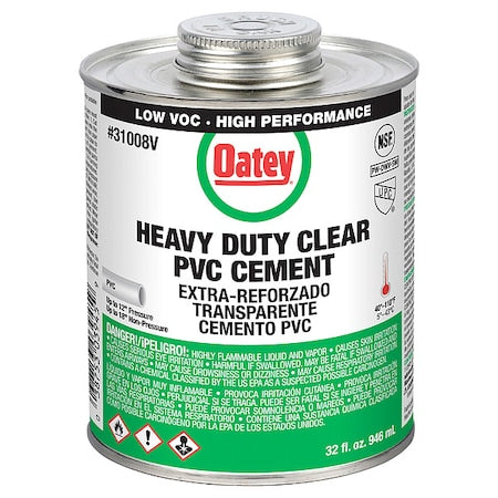 Cement, Brush-Top Can, 32 fl oz, Clear