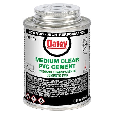Cement, Brush-Top Can, 8 fl oz, Clear