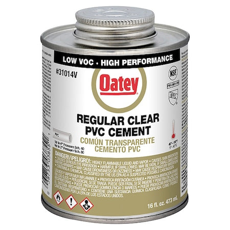 Cement, Brush-Top Can, 16 fl oz, Clear