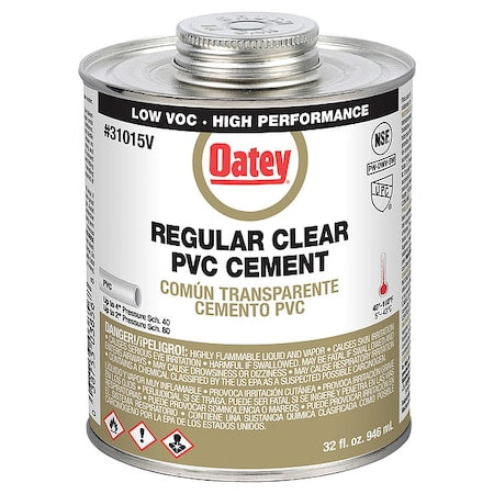 Cement, Brush-Top Can, 32 fl oz, Clear